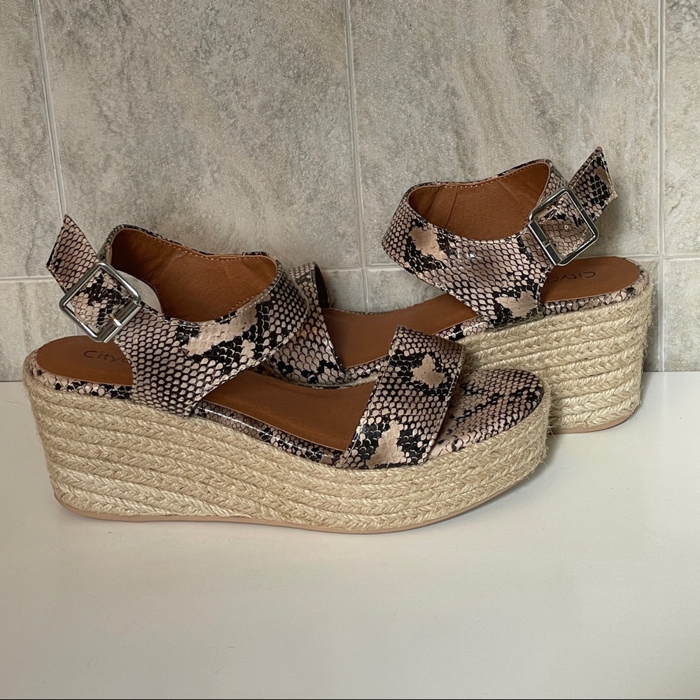 CityClassified platform espadrille